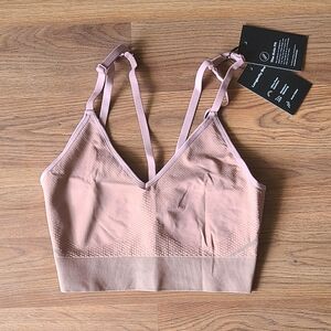 NWT Knix Longevity wireless sportsbra rosewood pink mauve sz M